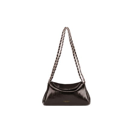 Seidenfelt crossbody bruin