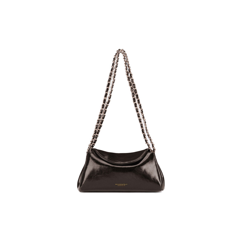 Seidenfelt crossbody bruin 1