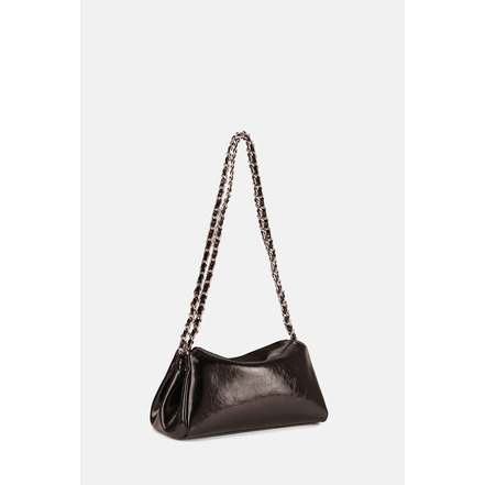 Seidenfelt crossbody bruin