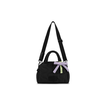 Seidenfelt handtasche schwarz
