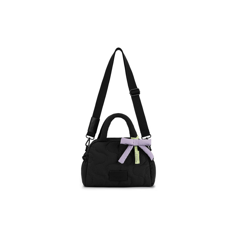 Seidenfelt handtasche schwarz 1