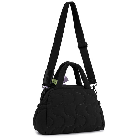 Seidenfelt handtasche schwarz