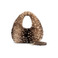 Seidenfelt handtas bruin