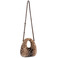 Seidenfelt handtas bruin 2