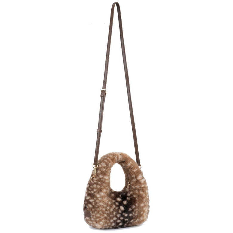 Seidenfelt handtas bruin 2