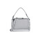 Seidenfelt handtasche silber 1