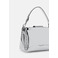 Seidenfelt handtasche silber 3