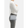 Seidenfelt handtasche silber 5