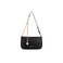 Seidenfelt schultertasche schwarz 1