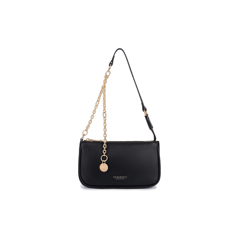 Seidenfelt schultertasche schwarz 1