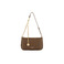 Seidenfelt schultertasche braun
