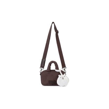 Seidenfelt crossbody bruin