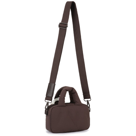 Seidenfelt crossbody bruin