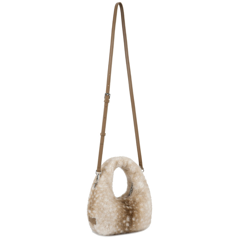 Seidenfelt handtas beige 2