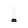 Seidenfelt handtasche braun