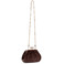Seidenfelt handtasche braun 2