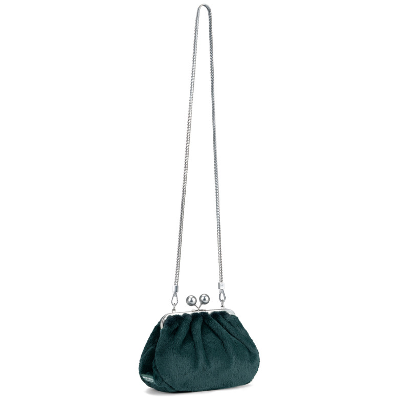 Seidenfelt handtasche grÜn 2
