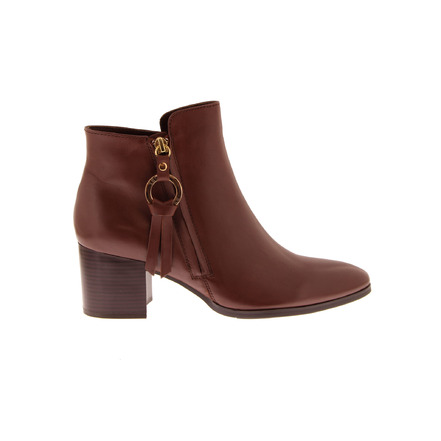 Regarde Le Ciel ankle boots cognac
