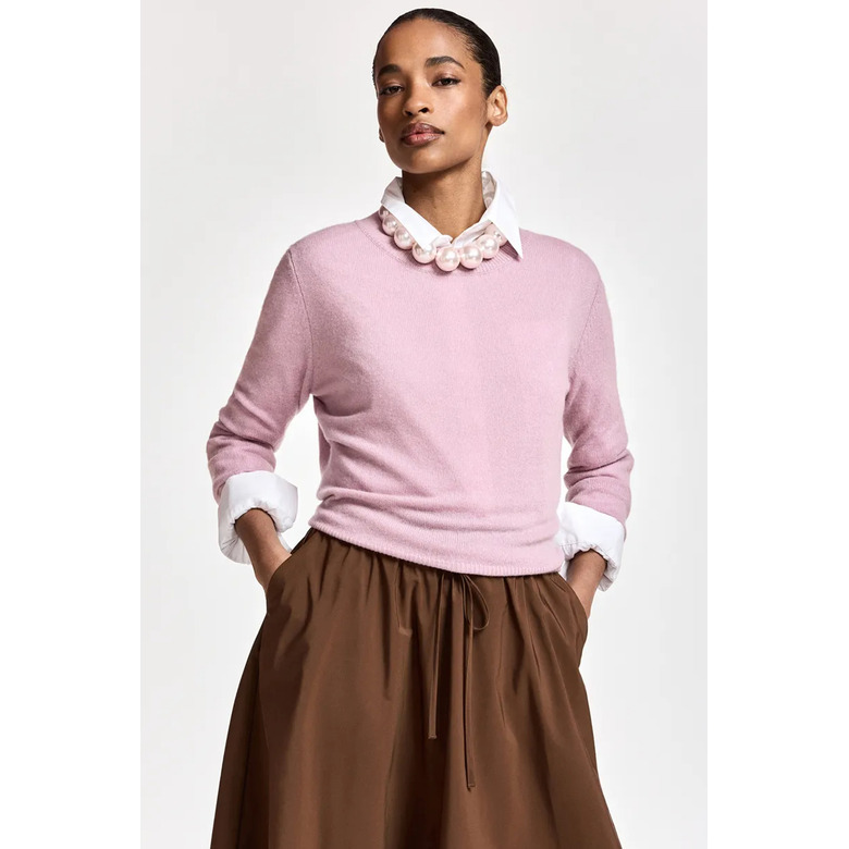 Essentiel pull rose 2