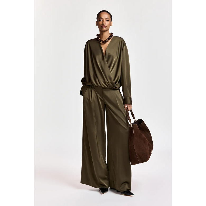 Essentiel trousers green 2