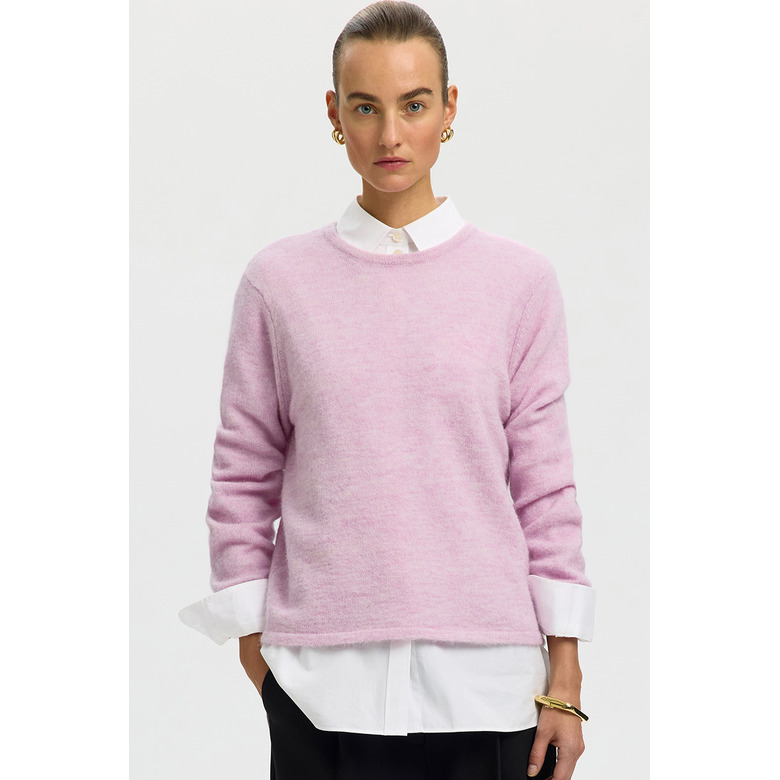 Selected Femme pull rose 2
