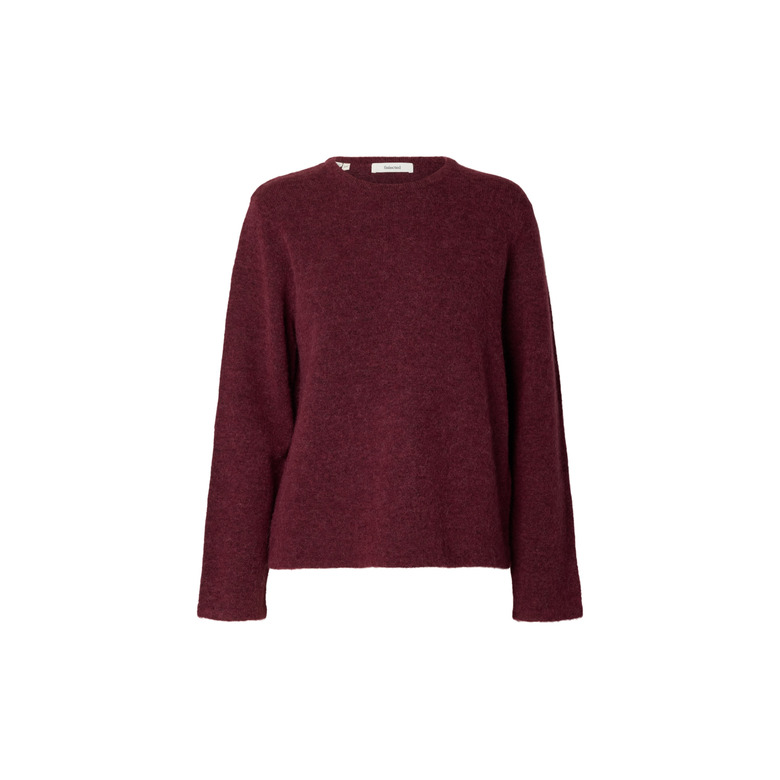 Selected Femme pull bordeaux 1