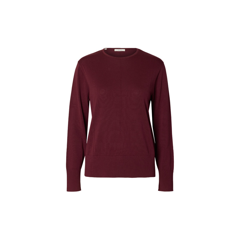Selected Femme pull bordeaux 1