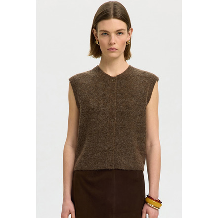 Selected Femme cardigan bruin