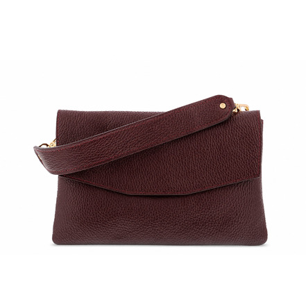 Carol J. clutch bordeaux
