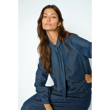 Mosmosh blouse blauw