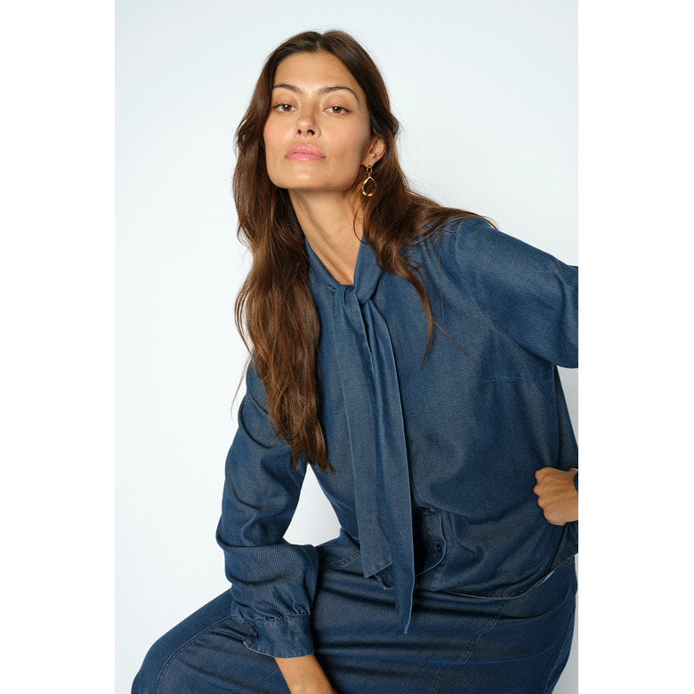 Mosmosh blouse blauw 2