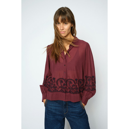 Mosmosh blouse bordeaux