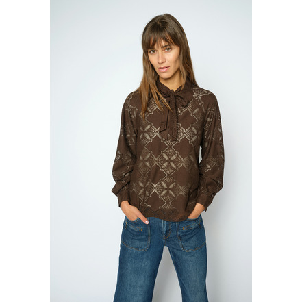 Mosmosh blouse bruin