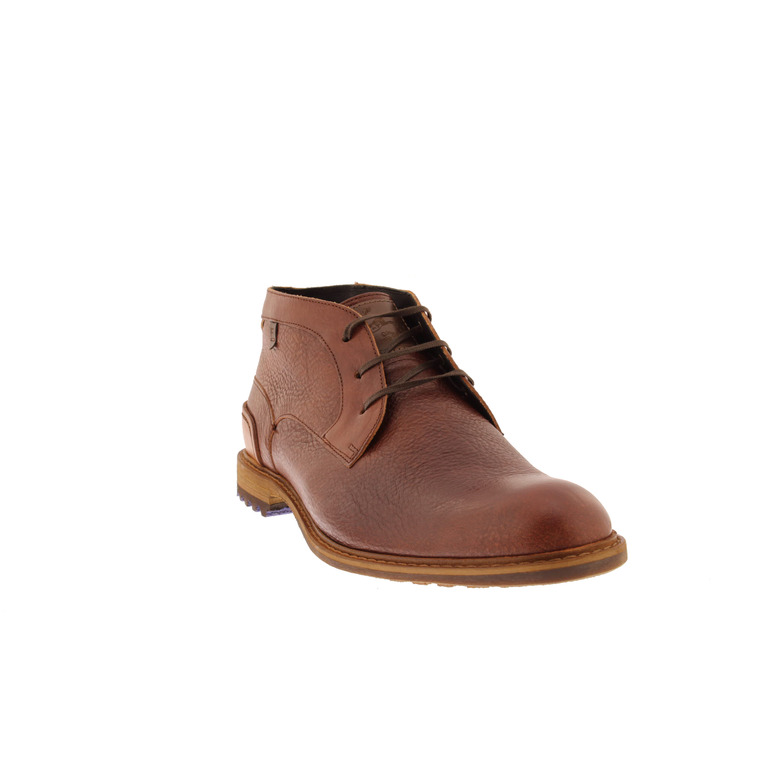 Floris Van Bommel veterschoenen cognac 2