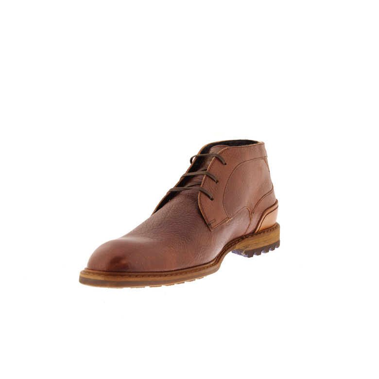 Floris Van Bommel veterschoenen cognac 3