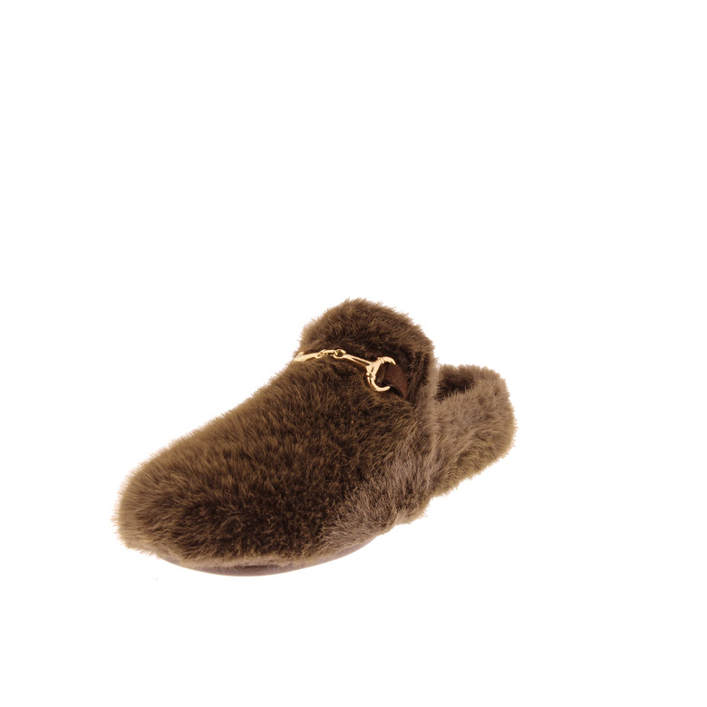 Macarena pantoffeln braun 3