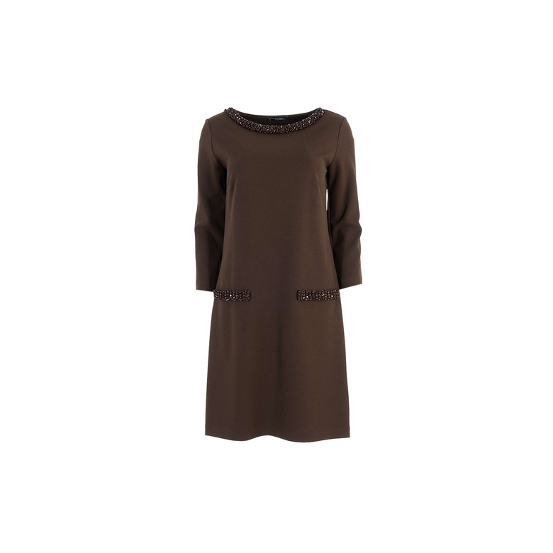 Ana Alcazar robe brun 1