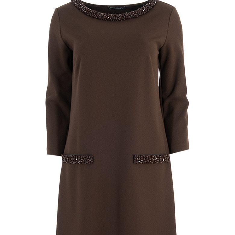 Ana Alcazar robe brun 2
