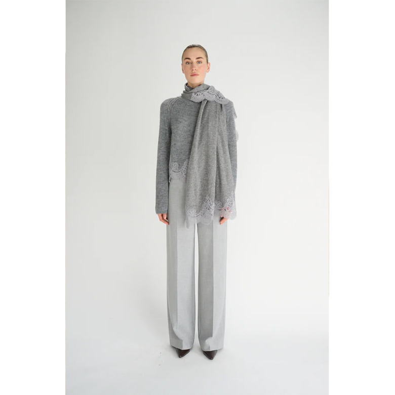 Oscar echarpe gris 2