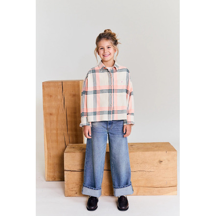 Ao76 blouse multi color