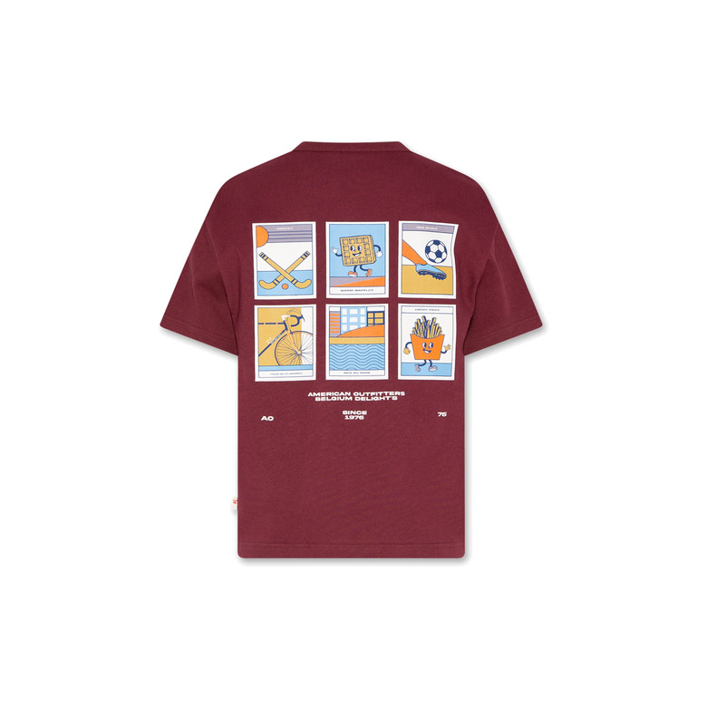 Ao76 t-shirt bordeaux 2