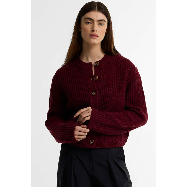 Barbour cardigan bordeaux 2