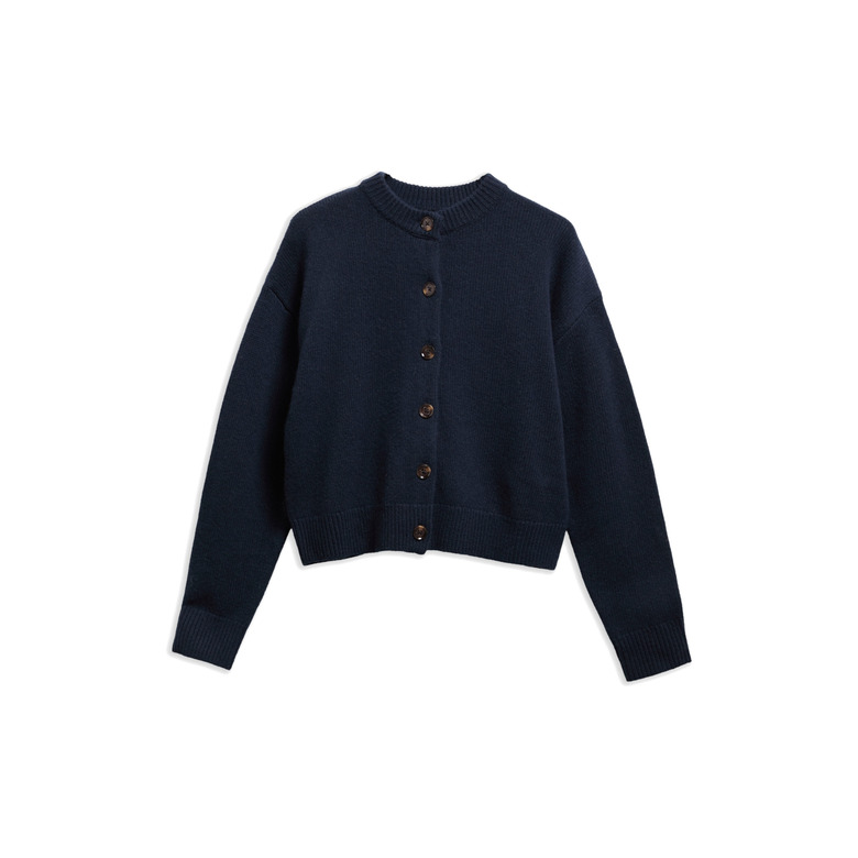 Barbour cardigan blauw 1