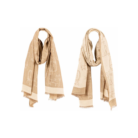 Lollipops echarpe beige