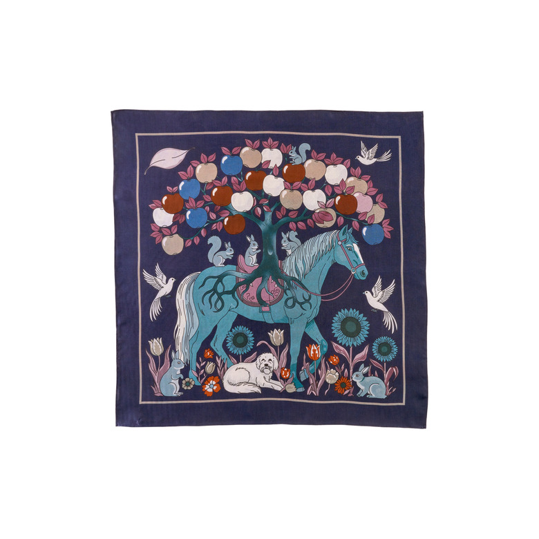 Les Cordes sjaal blauw 2