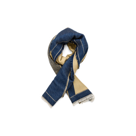Les Cordes sjaal blauw