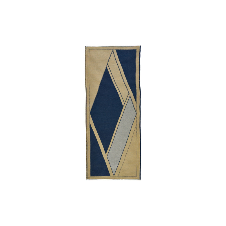 Les Cordes sjaal blauw 2