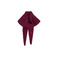 Bellerose sjaal bordeaux 1