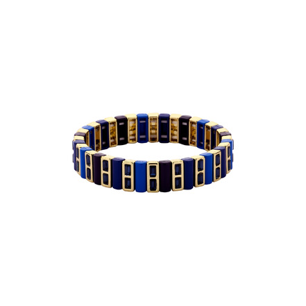 Les Cordes armband blau