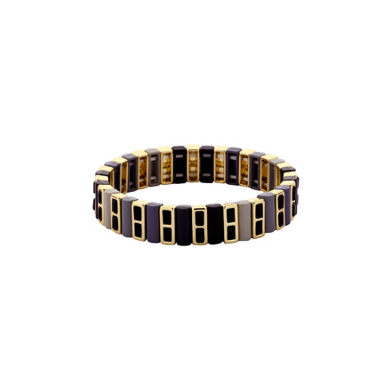 Les Cordes armband grau